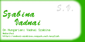 szabina vadnai business card